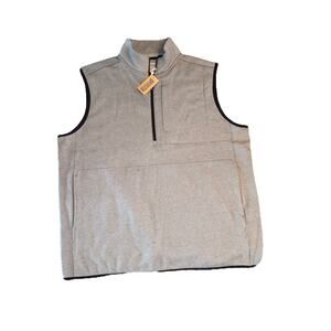 Duluth Trading Vest Men XL Gray Threshold Fleece Lined NWT